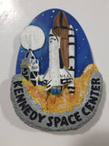 Kennedy Space Center NASA USA Space Shuttle 3D 2 1/4" x 3" Resin Fridge Magnet