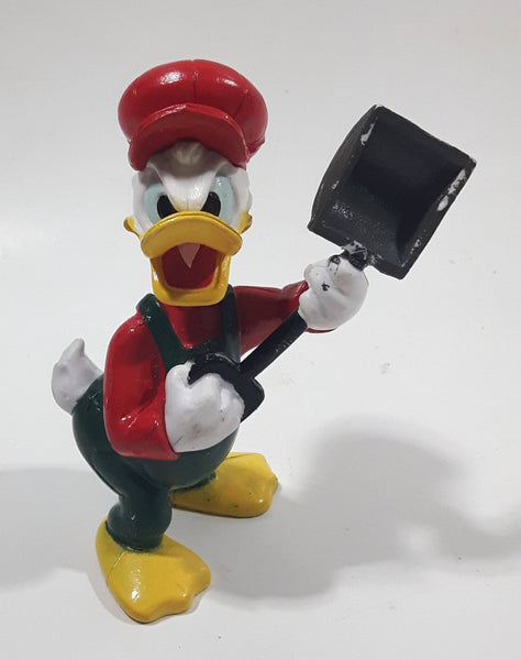 Disney Donald Duck with a Shovel 3 1/4" Tall PVC Toy Figure