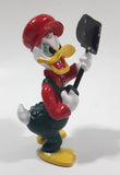 Disney Donald Duck with a Shovel 3 1/4" Tall PVC Toy Figure