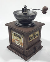 Vintage Style Coffee Grinder Mill 5 1/4" Tall Resin Coin Bank