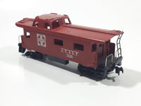 Tyco HO Scale Santa Fe A.T. & S. F. 7240 Red Plastic Caboose Train Car - Missing Two Wheels