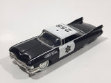 Jada Toys No. 92520 1959 Cadillac Eldorado Police Car #258 Black and White Die Cast Toy Race Car Vehicle Missing Rooftop Light