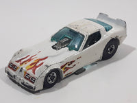 Vintage 1982 Hot Wheels Firebird Funny Car White Die Cast Toy Car Vehicle with Lifting Body