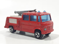 Vintage Majorette No. 258 Pompier Aeroport Nozzle Fire Truck No. 207 Red 1/70 Scale Die Cast Toy Car Firefighting Rescue Emergency Vehicle