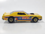 Vintage 1985 Hot Wheels Torino Stocker Yellow Die Cast Toy Car Vehicle