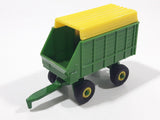 Ertl John Deere Green and Yellow Covered Forage Farm Hay Wagon Trailer Die Cast and Plastic Toy Farming Machinery Vehicle G01517YL01