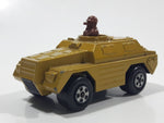 Vintage 1973 Lesney Products Matchbox Rolamatics No. 28 Stoat Yellow Brown Gold Toy Car Army Military Scout Lookout Vehicle
