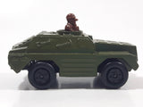 Vintage 1973 Lesney Products Matchbox Rolamatics No. 28 Stoat Army Green Die Cast Toy Car Army Military Scout Lookout Vehicle