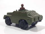 Vintage 1973 Lesney Products Matchbox Rolamatics No. 28 Stoat Army Green Die Cast Toy Car Army Military Scout Lookout Vehicle