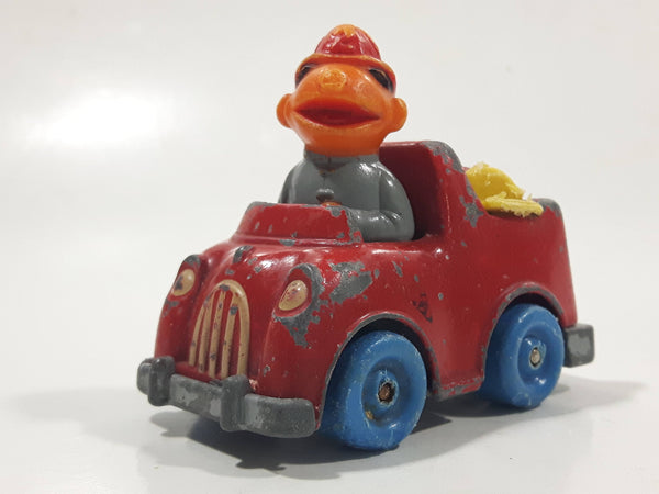 1981 Playskool The Muppets Sesame Street Ernie Fireman Fire Truck Die Cast Toy Car Vehicle Made in Hong Kong
