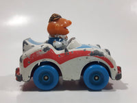 1981 1983 Playskool The Muppets Sesame Street Ernie Race Car White Die Cast Toy Car Vehicle