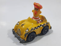 1981 1983 Playskool The Muppets Sesame Street Bert Taxi Cab Driver Yellow Die Cast Toy Car Vehicle