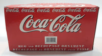1996 Coca Cola Coke Coffee Mug And Decoupage Ornament New in Box