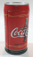 Drink Coca Cola Delicious and Refreshing Embossed Tin Metal Salt or Pepper Shaker Canister