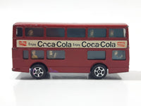 Vintage Corgi Juniors Enjoy Coca Cola Daimler Fleetline Double Decker Bus Red Die Cast Toy Car Vehicle
