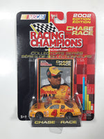 2002 Edition ERTL Racing Champions Chase The Race NASCAR #4 Mike Skinner Kodak Chevrolet Monte Carlo Yellow Die Cast Toy Race Car Vehicle with Collector Card and Display Stand - New in Package