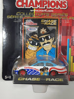 2002 Edition ERTL Racing Champions Chase The Race NASCAR #43 Richard Petty Garfield Grinnin' and Winnin' Dodge Charger R/T Red White Blue Die Cast Toy Race Car Vehicle with Collector Card and Display Stand - New in Package