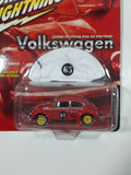 2005 RC2 Johnny Lightning 1965 Volkswagen Beetle Rallye #65 Red 1/64 Scale Die Cast Toy Car Vehicle with Bonus Mini Car Cover New in Package