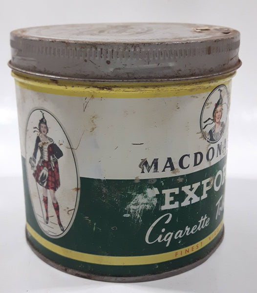 export a tobacco tins MacDonald's Tin Vintage Macdonald's Export Cigarette Tin,