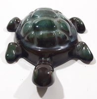 Vintage Blue Mountain Pottery 5 3/8" Long Drip Glaze Turtle Animal Figurine Ornament