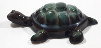 Vintage Blue Mountain Pottery 5 3/8" Long Drip Glaze Turtle Animal Figurine Ornament
