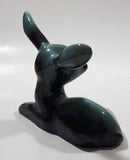 Vintage Blue Mountain Pottery 4 1/2" Long Drip Glaze Fawn Deer Animal Figurine Ornament