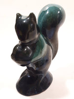 Vintage Blue Mountain Pottery 5 1/4" Tall Drip Glaze Squirrel Animal Figurine Ornament