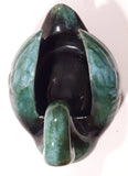 Vintage Blue Mountain Pottery 7 1/2" Long Drip Glaze Swan Bird Animal Figurine Candy Nut Dish