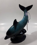 Vintage Blue Mountain Pottery 8" Tall Dolphin Animal Figurine Ornament