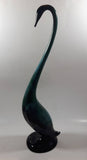 Vintage Blue Mountain Pottery Large 18 1/4" Tall Long Neck Crane Bird Animal Figurine Ornament