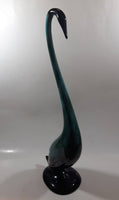 Vintage Blue Mountain Pottery Large 18 1/4" Tall Long Neck Crane Bird Animal Figurine Ornament