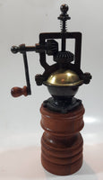 Vintage Style Barz Wood and Copper Finish Metal Coffee Pepper Grinder Mill