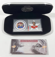 2001 Royal Canadian Mint Canada Post NHL All-Stars Montreal Canadiens #4 Jean Beliveau Stamp & Medallion Set