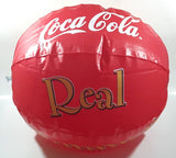 Coca Cola Real Summer Deal Sun Drinking Coca Cola From A Bottle Red 15" Diameter Inflatable Beach Ball