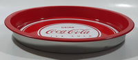 2009 Drink Coca Cola Ice Cold Red and White 12 1/4" Diameter Round Circular Metal Beverage Serving Tray