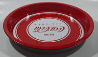 2009 Drink Coca Cola Ice Cold Red and White 12 1/4" Diameter Round Circular Metal Beverage Serving Tray
