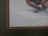 Ducks Unlimited Artist Art Lamay "Wintering Widgeons" 11" x 13" Framed Wildlife Art Print - Glass Missing
