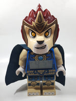 2013 Lego Kids Legend of Chima Laval Lion with Cape Character 10 1/2" Tall Plastic Digital Alarm Clock