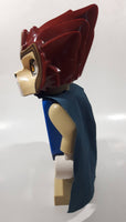 2013 Lego Kids Legend of Chima Laval Lion with Cape Character 10 1/2" Tall Plastic Digital Alarm Clock