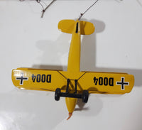 Vintage Hanging Mobile 1920s Style Airplanes Bi-Planes in Blue, Yellow, Red, Green with Part of Original Box