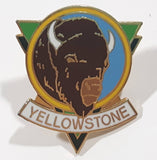 Yellowstone Buffalo Bison Themed 1" x 1 1/8" Enamel Metal Lapel Pin