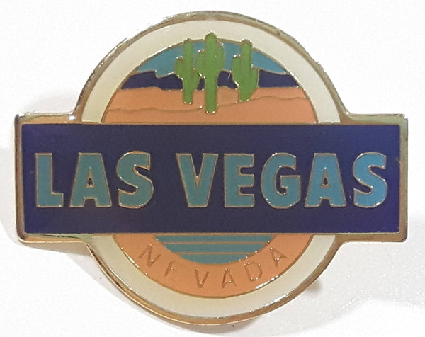 Las Vegas Nevada Desert Cactus Themed 7/8" x 1 1/8" Enamel Metal Lapel Pin