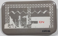 Vintage Expo 86 CN 1 3/4" x 2 3/4" Rectangular Shaped Pin