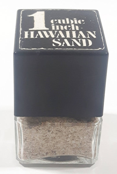 1 Cubic Inch Hawaiian Sand 2 1/2" Tall Square Glass Bottle