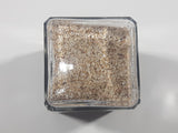 1 Cubic Inch Hawaiian Sand 2 1/2" Tall Square Glass Bottle