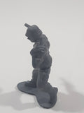 Grey Army Military Soldier 2" Tall Plastic Toy Figure
