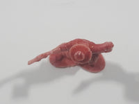 Red Cowboy 1 7/8" Tall Plastic Toy Figure