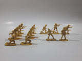 Set of 13 Yellow Army Military Soldiers 2" Tall Plastic Toy Figures