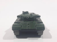 Vintage Lesney Matchbox Centurion Tank Mark III Army Olive Green Die Cast Toy Car Military Weaponry Vehicle Made in England Missing Gun