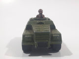 1973 Lesney Products Matchbox Rolamatics No. 28 Stoat Army Green Die Cast Toy Car Army Military Scout Lookout Vehicle